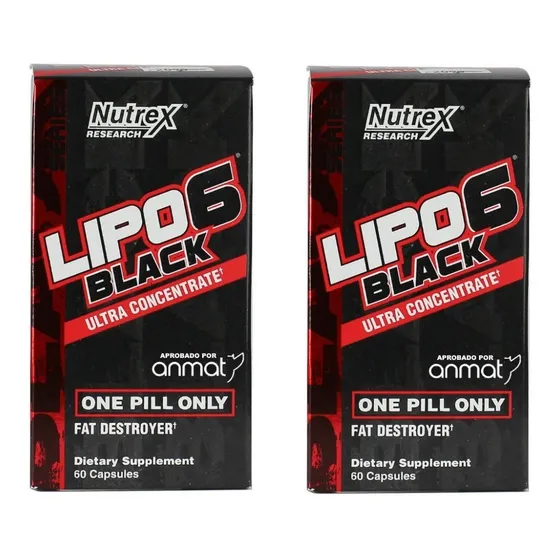2 Lipo 6 Black Ultra Concentrate 120 Cap Quemador De Grasas