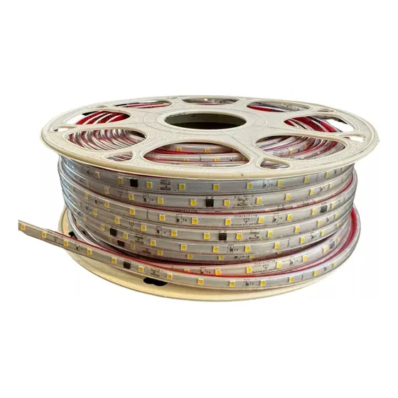 Tira Led 30mts Siliconada Luz Calida 220v Mesada Alacena Luz Cálido