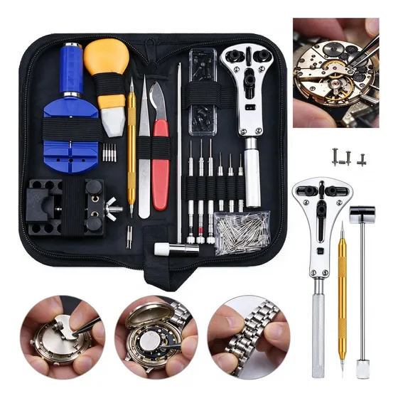 Kit Ferramentas Reparo Relógio 147 Peças Profissional
