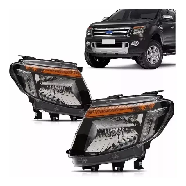 Optica Ford Ranger 2012 2013 2014 2015 Fondo Negro