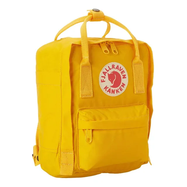 Mochila Fjällräven Kanken Mini Para Mujer, Color Amarillo Cá