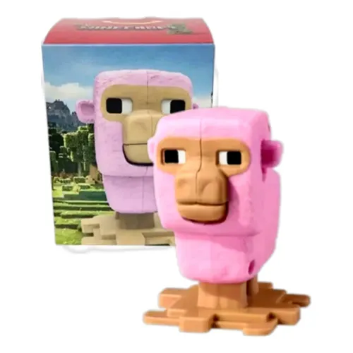 Boneco De Ação Fidget Golem De Madeira Do Minecraft Legends