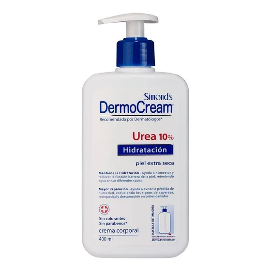 Crema Corporal Dermocream Hidratación Urea 10% 400ml