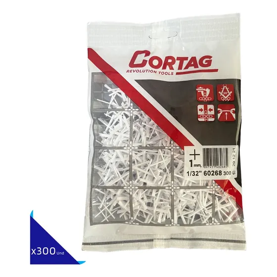 Separadores Espaciador Ceramica Porcelanato 1.0mm X300 Und