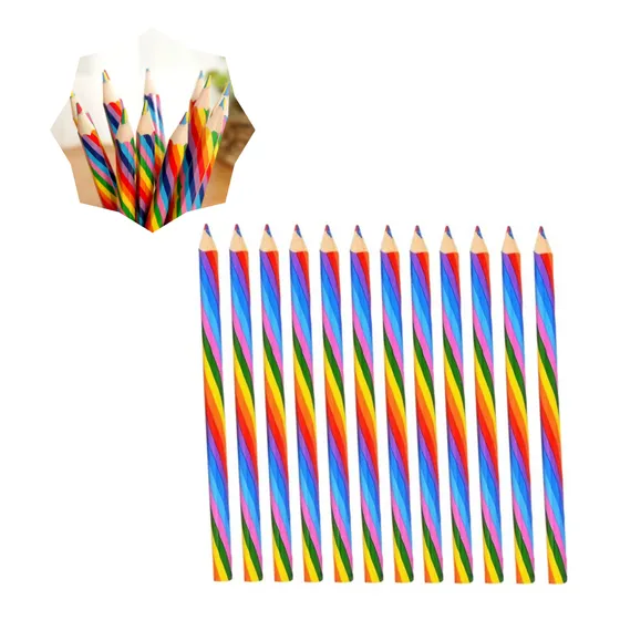 Souvenir Lapices Multicolor Pack X 28 Lapices Arco Iris 