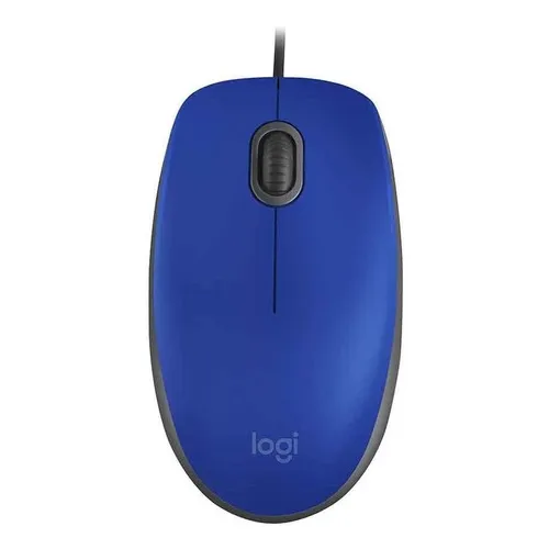 Ratón con cable USB azul Logitech M110