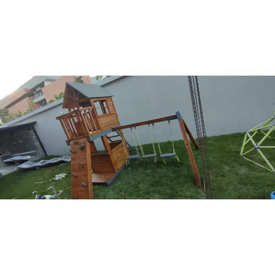 Casa De Juego, Parque Infantil, Madera Impermeabilizada