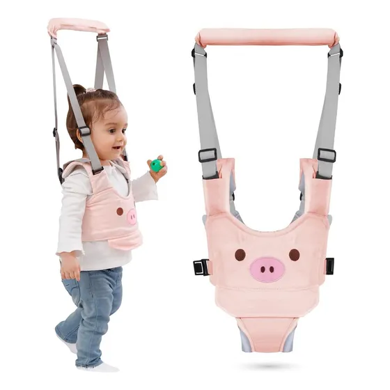 Arnés De Seguridad Para Bebés Walker Para Aprender A Caminar Color Lechón Rosa