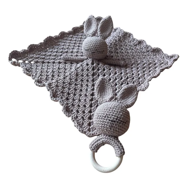 Sonajero + Mantita De Apego Tejidos A Crochet