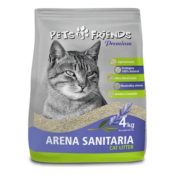 Arena Sanitaria 4 Kgs Aroma Lavanda Pets & Friends