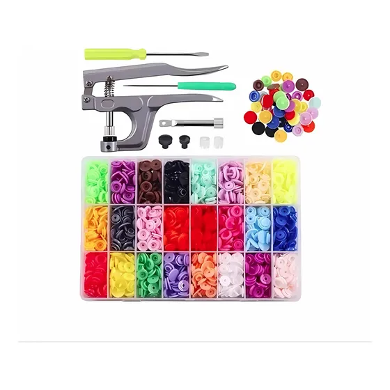 360 Botones De Plástico Con Alicates Para Coser Ropa