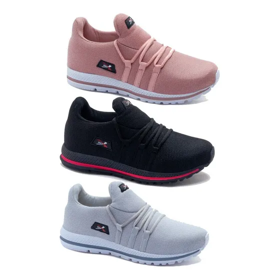 Combo 3 Pares Tênis Feminino Academia Confortável Promoção