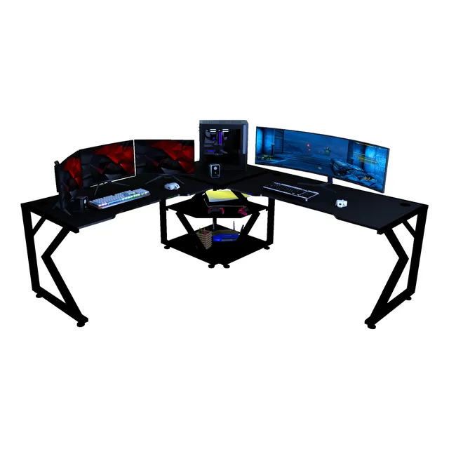 Escritorio Gamer En L Black Kl Ultra M A-rgb Workstation Msi
