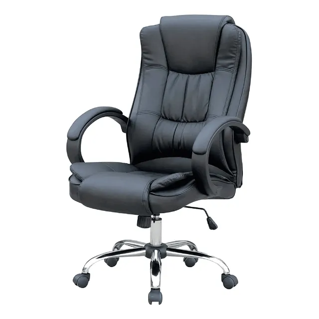 Cadeira Presidente Office Fox C300 De Escritorio Giratoria Cor Preto Material Do Estofamento Couro Sintético Cadeira Presidente Office Fox C300 De Escritorio Giratoria Cor Preto Material Do Estofamento Couro Sintético
