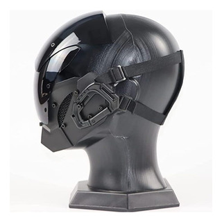 Una Máscara Cyberpunk Hecha A Mano Personalizada Para Cospla Una Máscara Cyberpunk Hecha A Mano Personalizada Para Cospla