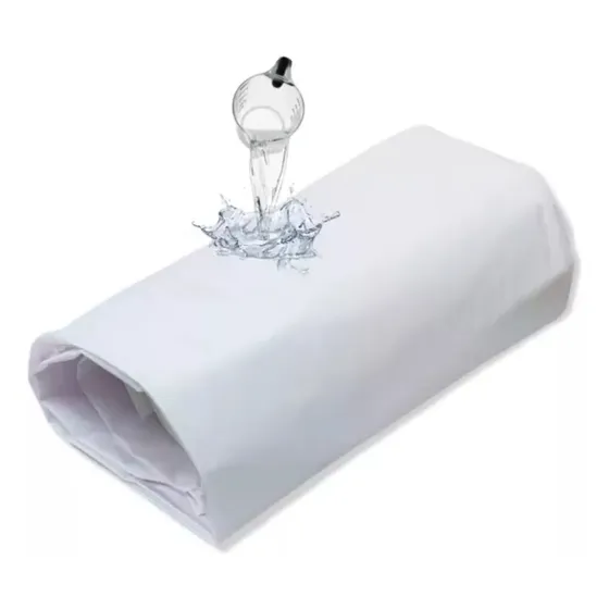 Cubrecolchon Impermeable 100x200cm Protector Tpu De Colchon Color Blanco Diseño De La Tela Liso