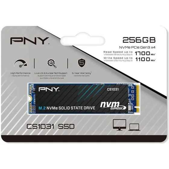 Disco Duro Estado Sólido Pny 250 Gb M.2 Nvme Ssd Laptop Cpu.