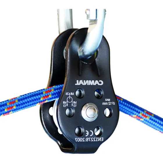 Polea Lateral Fija De Escalada En Roca Concava Rescate Elevación Descenso Cañonismo Resistente Para Cuerda Trabajo Vertical En Altura Rotura 26 Kn