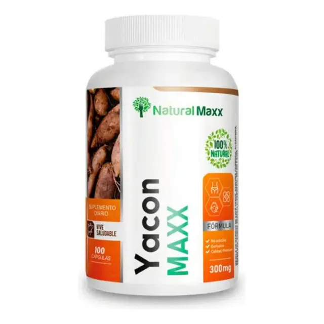 Yacon 300mg Naturalmaxx Regula Azucar En Sangre 100 Unid.
