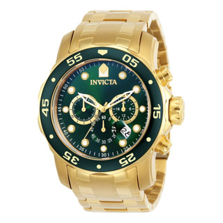 Relógio Invicta Pro Diver Chronograph 0075 Banhado A Ouro Pa Relógio Invicta Pro Diver Chronograph 0075 Banhado A Ouro Pa