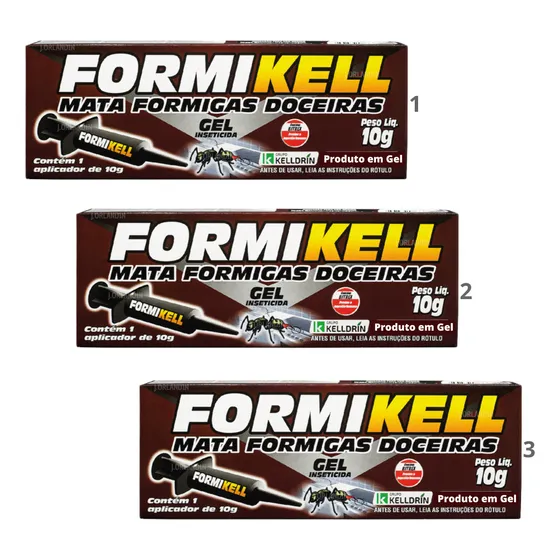 Acaba Com Formigas Pronto Para Uso Em Gel 3 Caixas