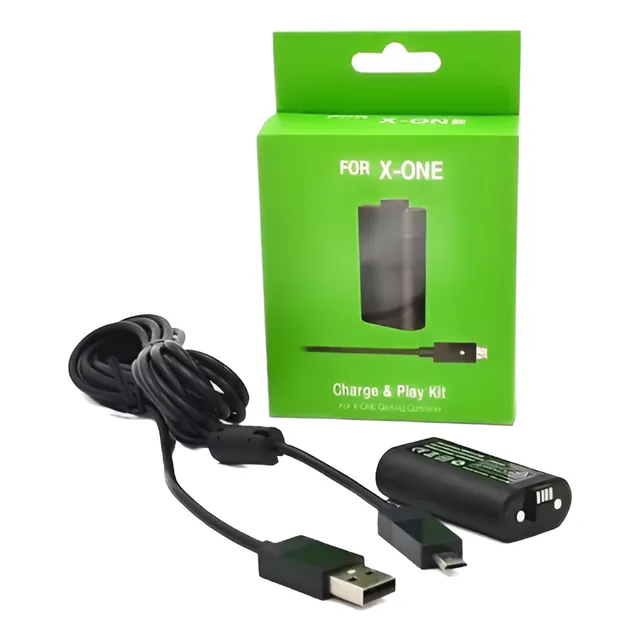 Bateria Para Joystick Control Xbox One + Cable Cargador Usb