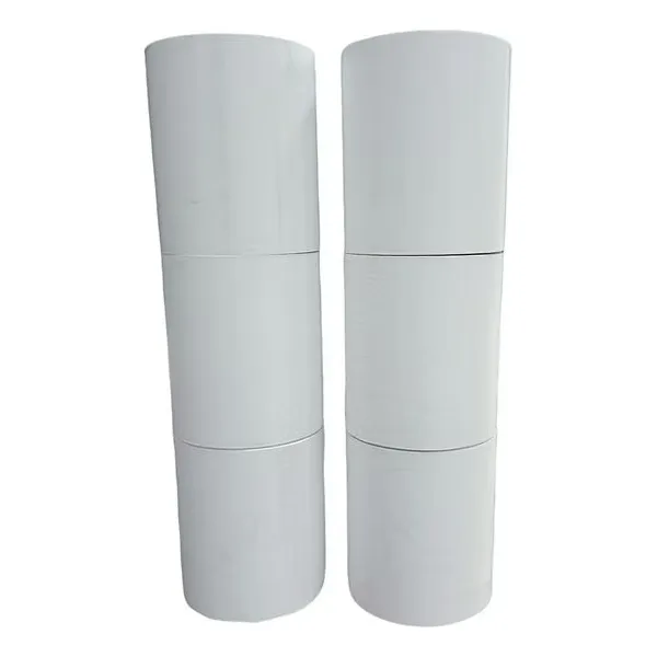 6 Rollos  Papel Termico Blanco Para Impresora