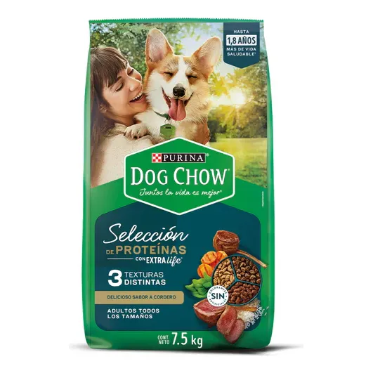 Alimento Seco Dog Chow Selección Cordero Adulto 7.5kg
