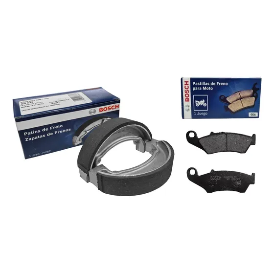 Kit Frenos Bosch Pastillas Zapata Honda Tornado Xr 250 Gaona