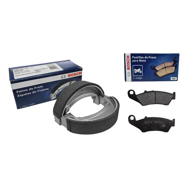 Kit Frenos Bosch Pastillas Zapata Honda Tornado Xr 250 Gaona