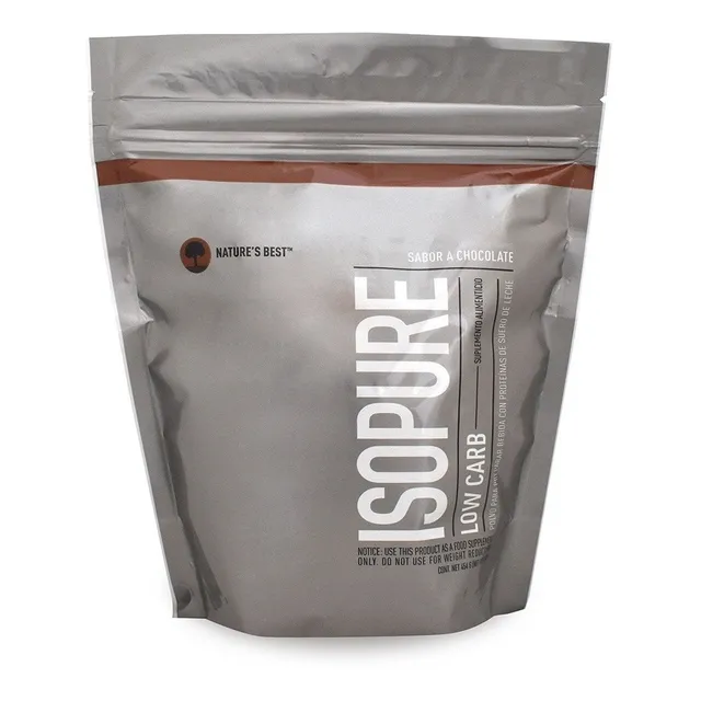Suplemento en polvo Isopure Low Carb proteína sabor dutch chocolate en sachet de 454g