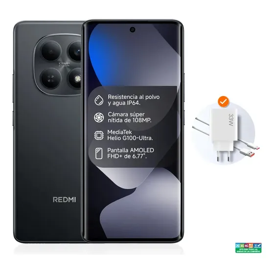 Xiaomi Redmi Note 15 4G Negro 256 GB ROM 8 GB RAM