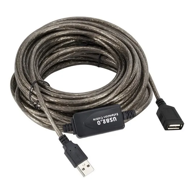 Cable alargue Prolongador Usb De 15 Metros Macho-hembra con amplificador Amitosai MTS-EXTUSB1500