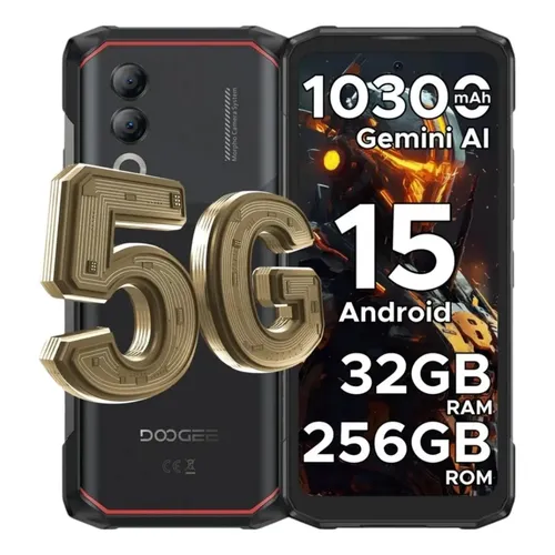 Doogee S200 12gb + 256gb 10100mah Bateria 5g Android 14 Prateado