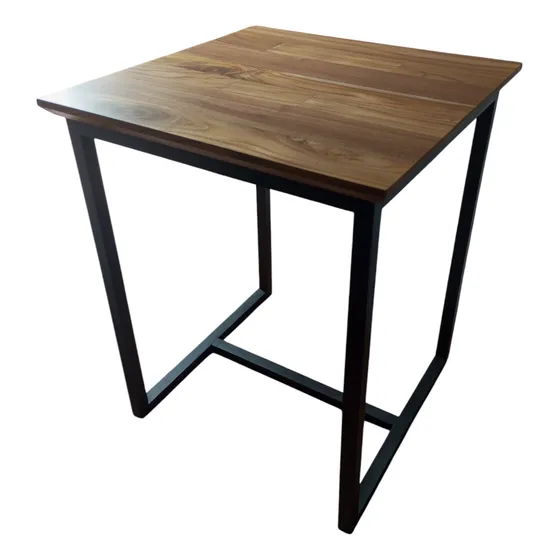 Mesa De Noche Mesa Auxiliar Minimalista En Madera De Teca