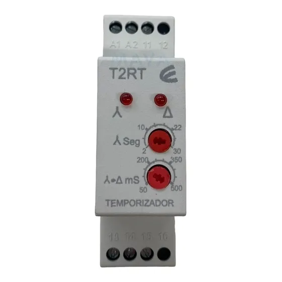 Temporizador Estrella Triangulo Elitron Elibet 24-220vca