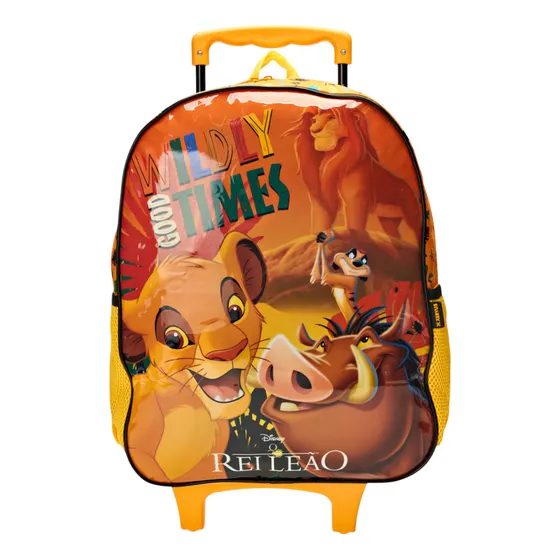 Mochila Escolar Com Rodas Rei Leão 13310 Xeryus