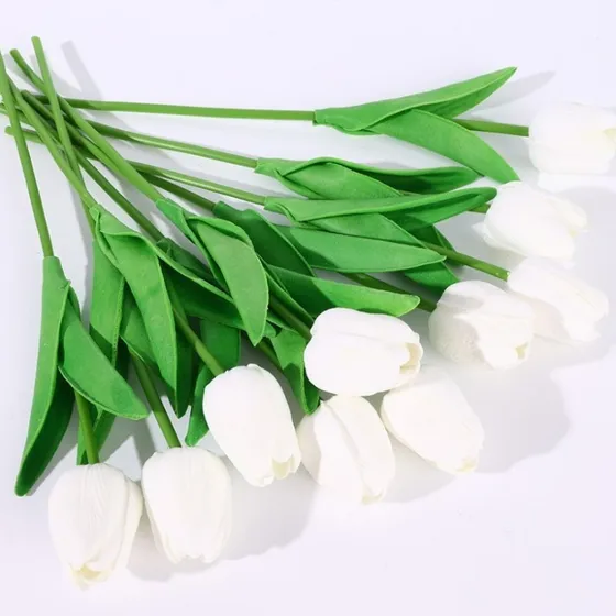 10 Pçs Buquê Tulipas Artificiais Para Presente Dia Das Mães