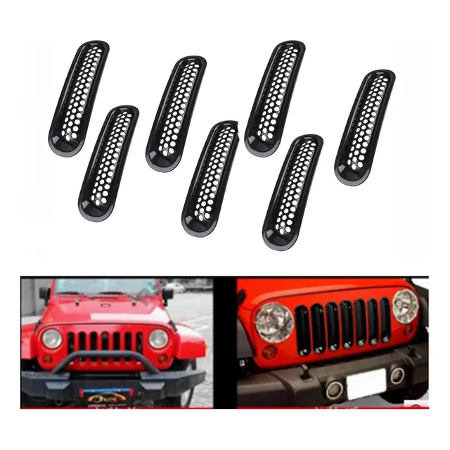 Parrilla Para Jeep Wrangler Frontal Jk Rubicon Sahara Sport