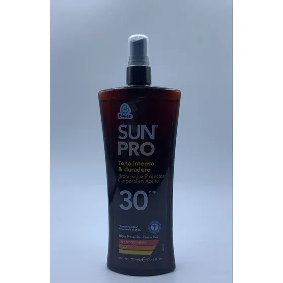 Bronceador Corporal Sunpro En Aceite De 30 Spf