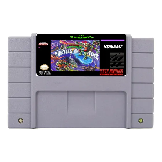 Ninja Turtles In Time Iv 4 Em Português Super Nintendo Snes