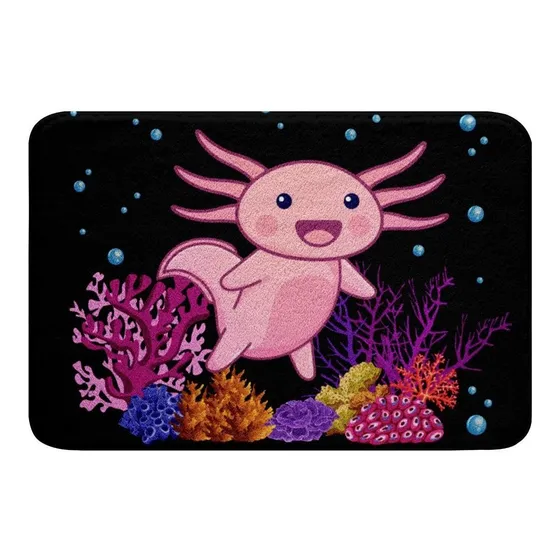 Erosebridal Alfombra Baño Axolotl 16.0 X 24.0 In Diseño Para