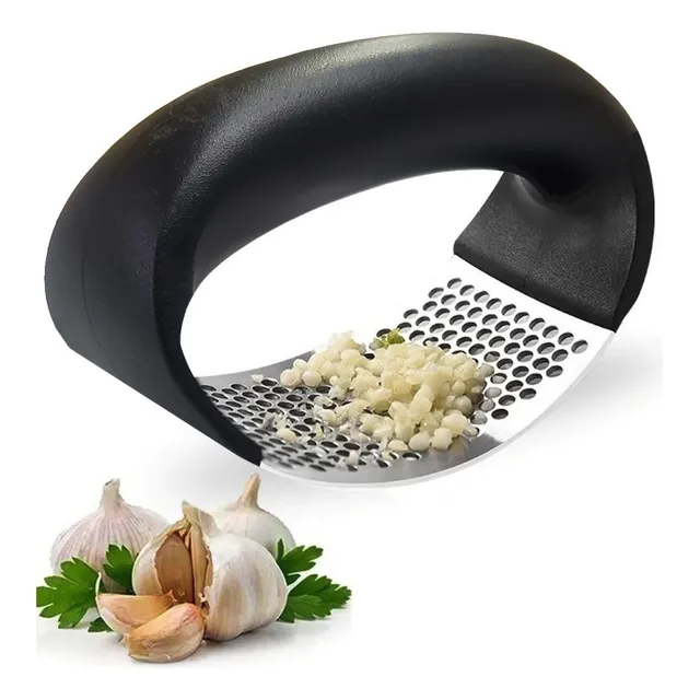 Triturador Alho Manual Inox Picar Amassador Espremedor Full