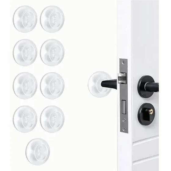 Protector De Pared Tope De Silicona Para Puerta 9 Piezas