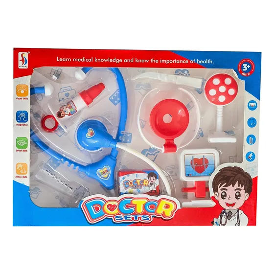 Set Doctor Kit Medico Juguete Niños Estetoscopio Interactivo