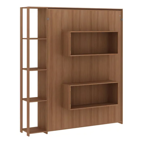 Cama de casal articulável multifuncional vertical com nichos Tecno Mobili