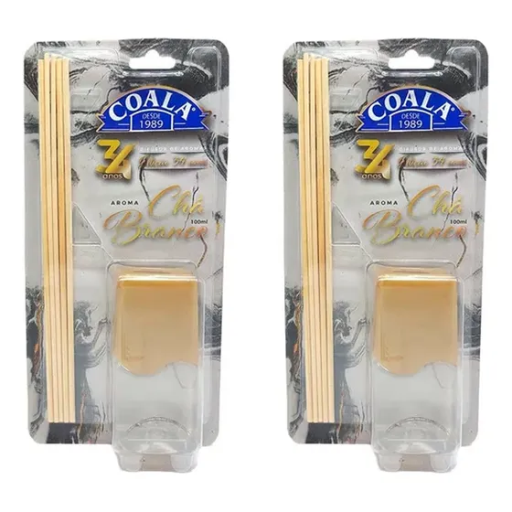 2 Difusor De Aromas Coala Chá Branco 100ml