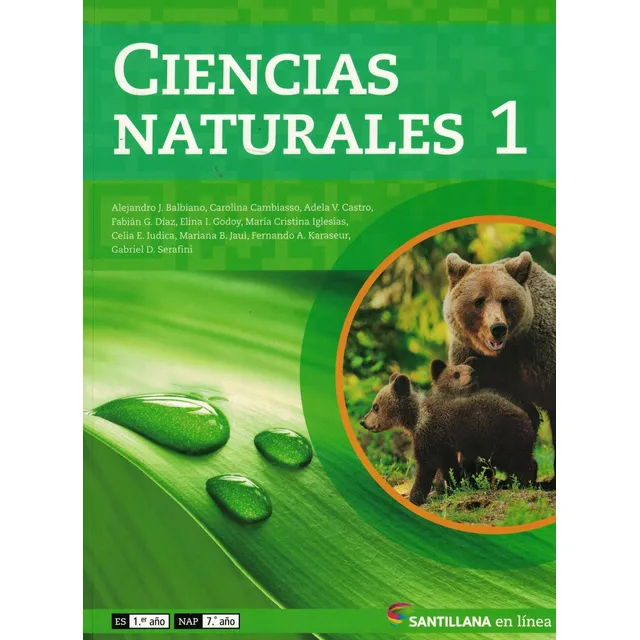 Ciencias Naturales 1 Editorial Santillana En Linea Tapa Blanda
