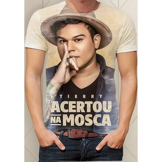 Camisa Camiseta Tierry Cantor Sertanejo Música Bandas Hd 06