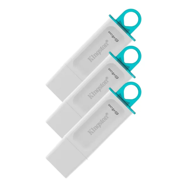 Pack X 3 Pendrive Kingston 64 Gb Usb 3.2 Somos Mayoristas